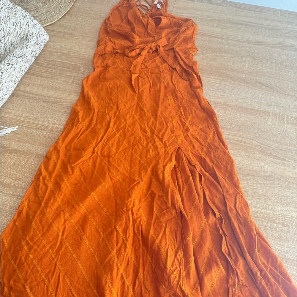 H&M Vibrant Orange Maxi Dress